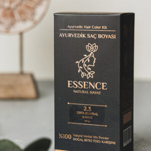 AYURVEDİK SAÇ BOYASI ORTA KUMRAL KAHVE 2.3